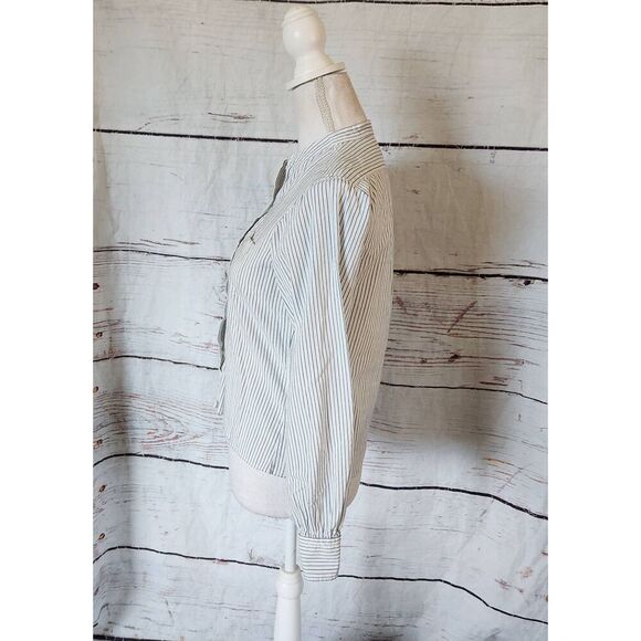 Nili Lotan Button Front Striped Top Size XS - Picture 3 of 7